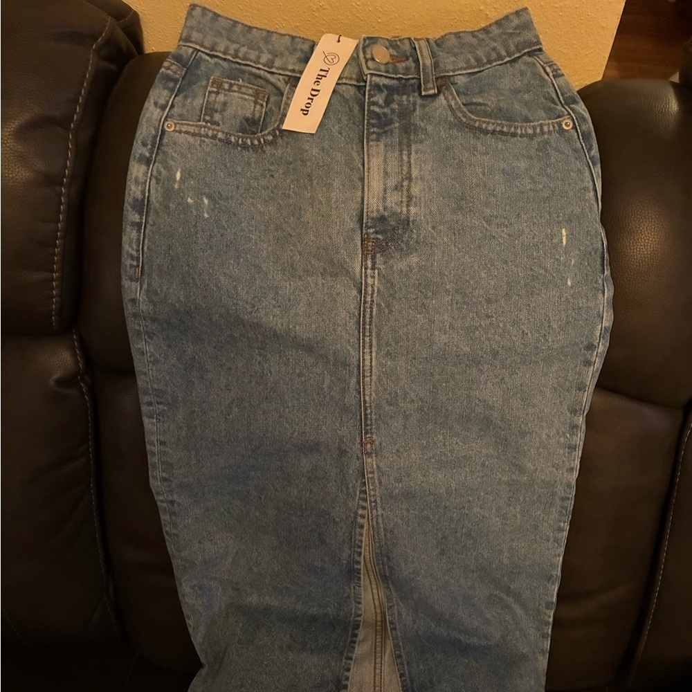 Denim Maxi Skirt